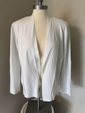 Alfani White Open-Front Cardigan